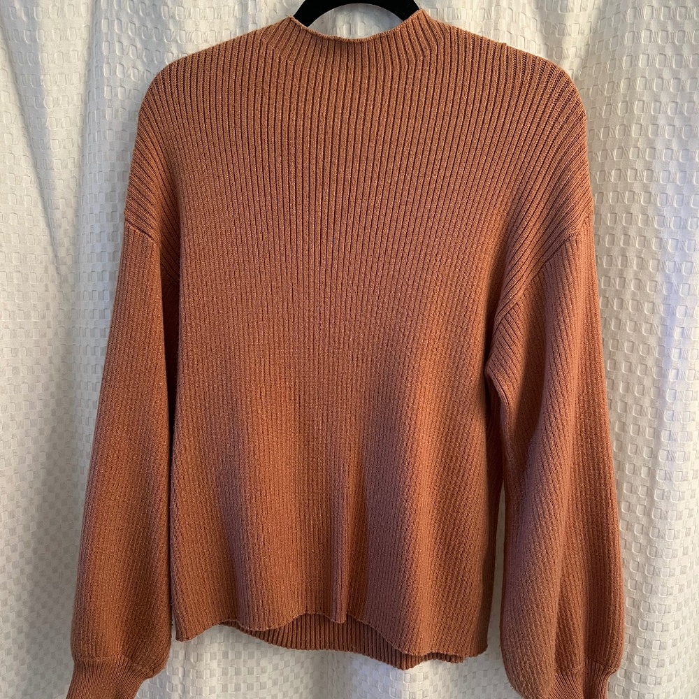 Anthropologie brown knit sweater